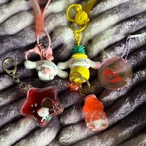 Cute Character Keychains Set